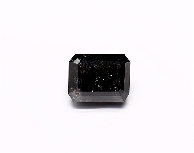 1.55 Carat Natural Black Emerald Diamond GIA