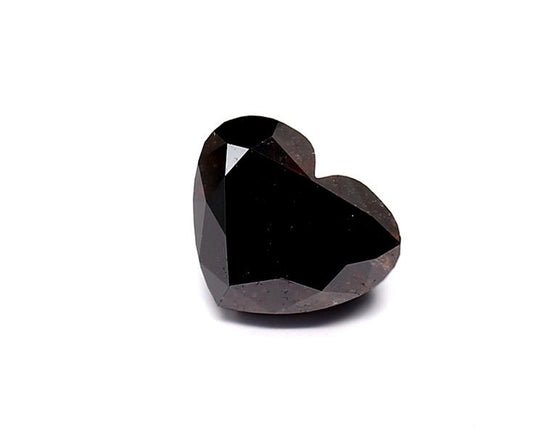 1.86 Carat Natural Black Heart Diamond GIA