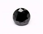 1.48 Carat Natural Black Round Diamond GIA