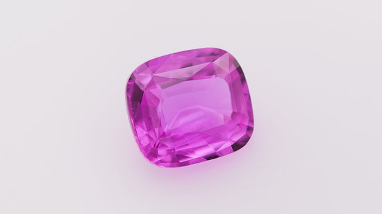 4.04 Carat Pink MADAGASCAR Cushion Sapphire CD