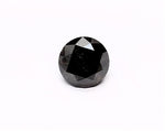 1.71 Carat Natural Black Round Diamond GIA