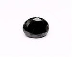 1.55 Carat Natural Black Oval Diamond GIA