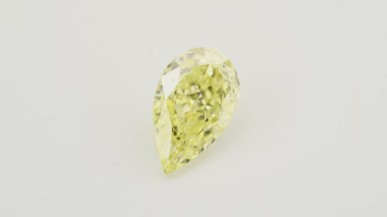 Diamante a Pera Giallo Fantasia da 0,74 carati VS1 GIA