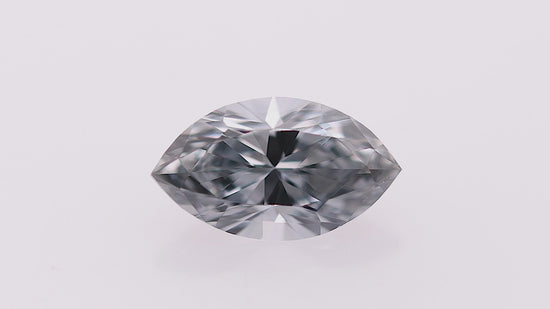0.51 Carat Fancy Grayish Blue Marquise Diamond VS2 GIA