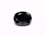 1.29 Carat Natural Black Oval Diamond GIA