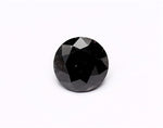 1.42 Carat Natural Black Round Diamond GIA