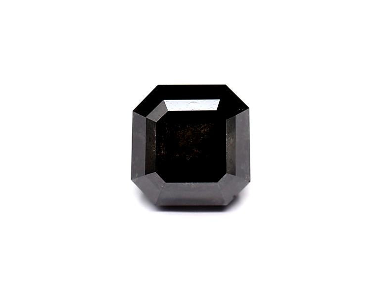 2.25 Carat Natural Black Emerald Diamond GIA