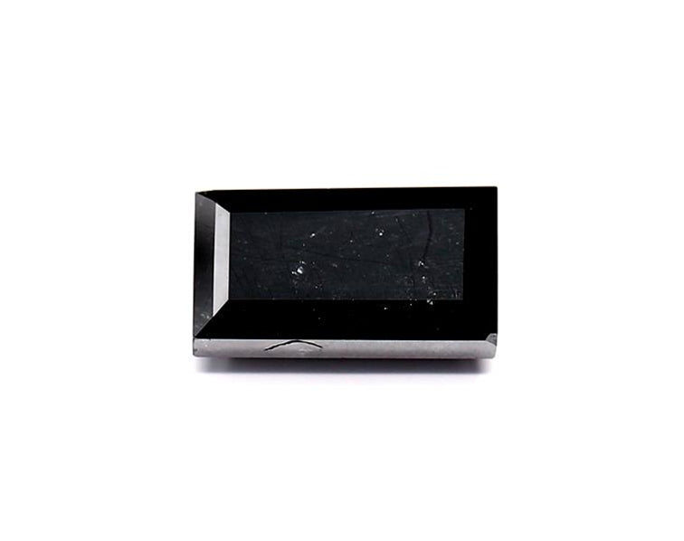 1.77 Carat Natural Black Emerald Diamond GIA