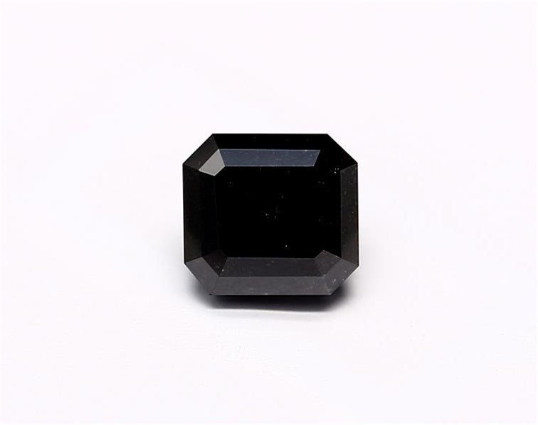 0.89 Carat Natural Black Emerald Diamond GIA