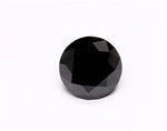 1.21 Carat Natural Black Round Diamond GIA