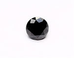 1.32 Carat Natural Black Round Diamond GIA