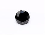4.72 Carat Natural Black Round Diamond GIA