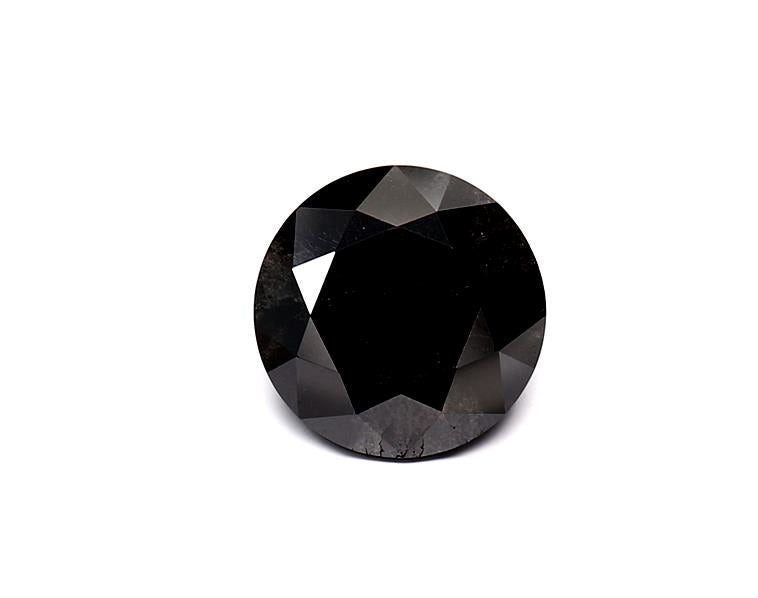2.04 Carat Black Round Diamond