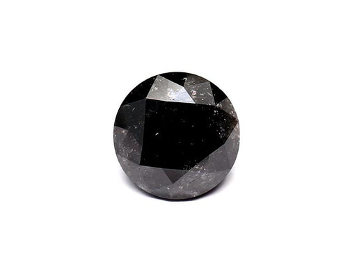 2.14 Carat Black Round Diamond