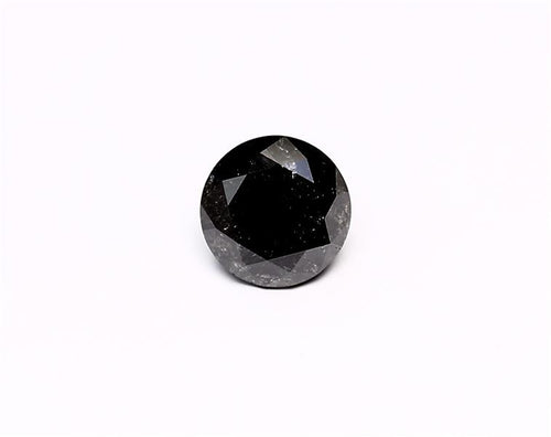 2 Carat Natural Black Round Diamond GIA