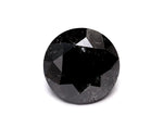 0.99 Carat Natural Black Round Diamond GIA
