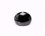 0.94 Carat Natural Black Oval Diamond GIA