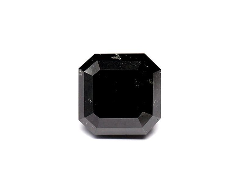 1.66 Carat Natural Black Emerald Diamond GIA
