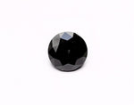 0.77 Carat Natural Black Round Diamond GIA