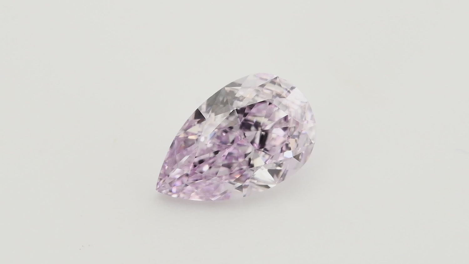 1.05 Carat Fancy Pinkish Purple Pear Diamond VVS2 GIA