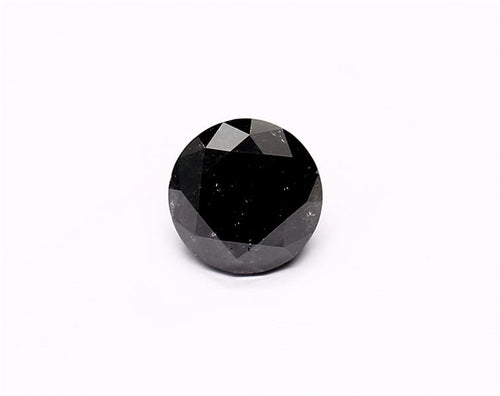 1.09 Carat Natural Black Round Diamond GIA
