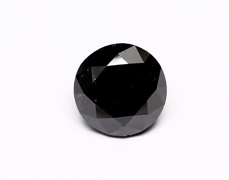 3.22 Carat Black Round Diamond