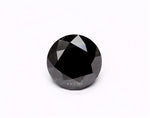 1.15 Carat Natural Black Round Diamond GIA
