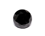 1 Carat Natural Black Round Diamond GIA