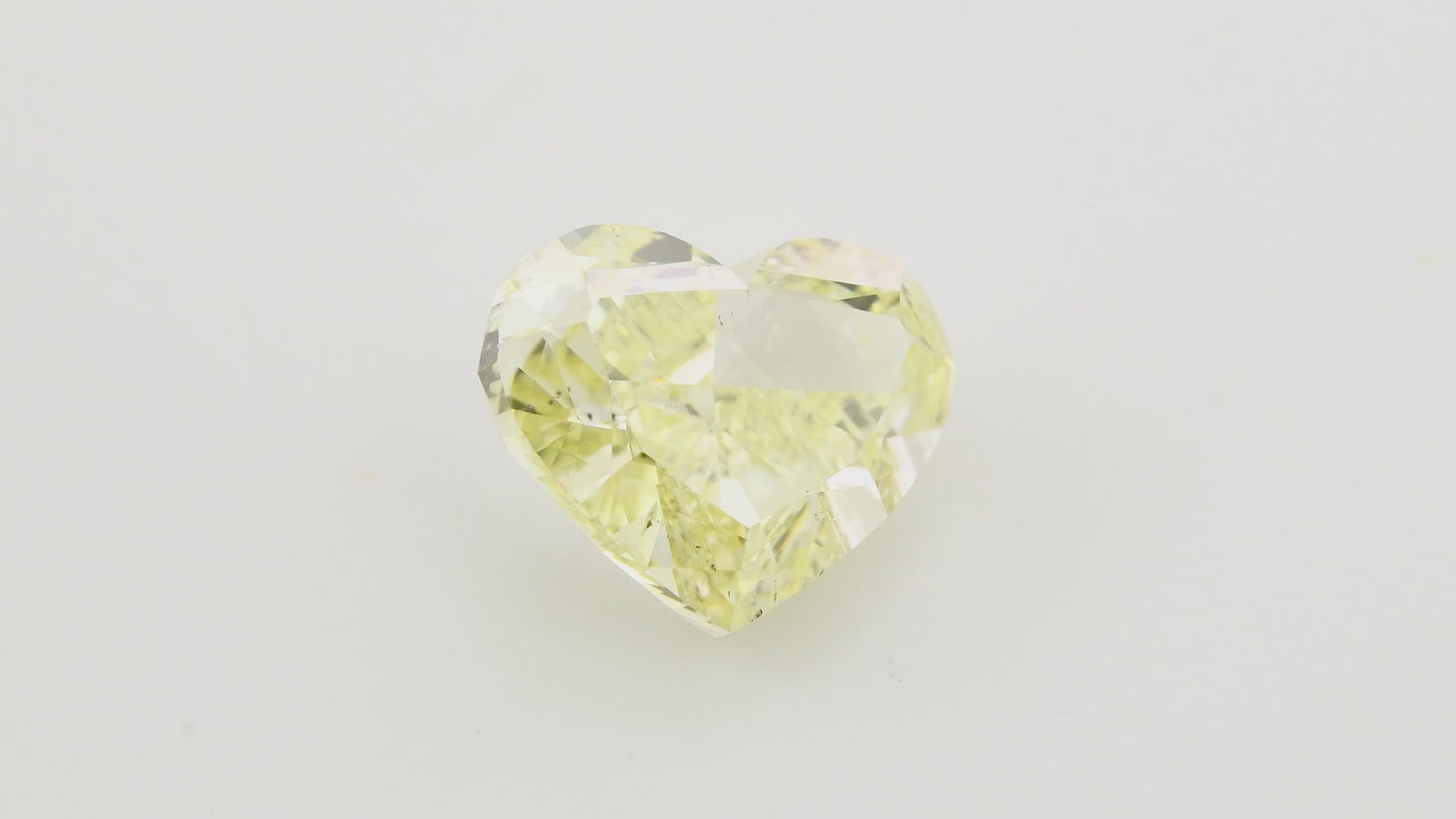 3.51 Carat Fancy Light Yellow HEART Diamond SI1 GIA