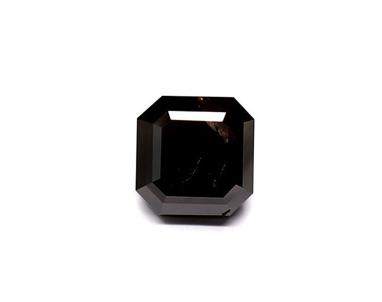 1.39 Carat Natural Black Emerald Diamond GIA