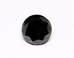0.42 Carat Natural Black Round Diamond GIA