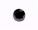 1.57 Carat Natural Black Round Diamond GIA