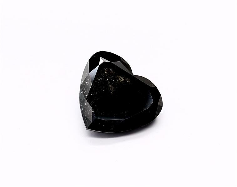 2.52 Carat Natural Black Heart Diamond GIA