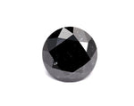 0.52 Carat Natural Black Round Diamond GIA