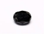 0.79 Carat Natural Black Oval Diamond GIA