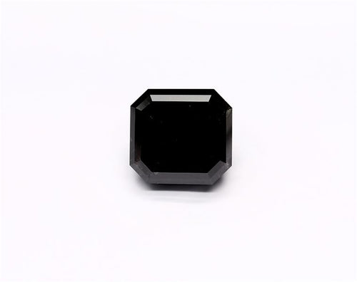6.4 Carat Natural Black Emerald Diamond GIA