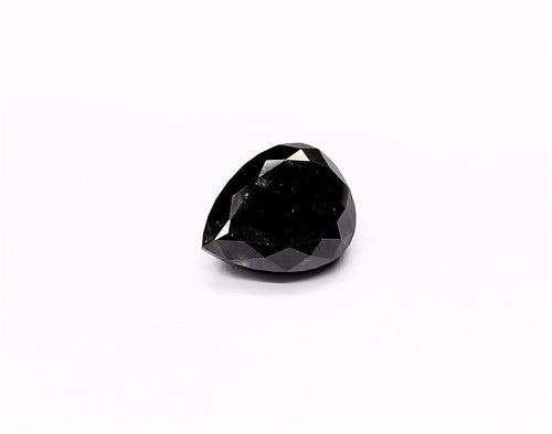 2.29 Carat Natural Black Pear Diamond GIA