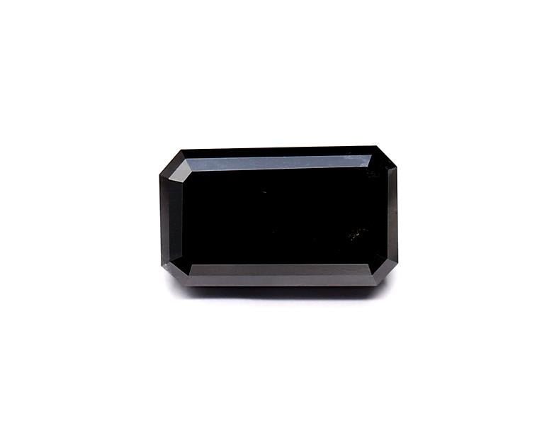2.34 Carat Natural Black Emerald Diamond GIA