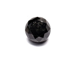 1.66 Carat Natural Black Round Diamond GIA
