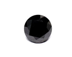 1.61 Carat Natural Black Round Diamond GIA