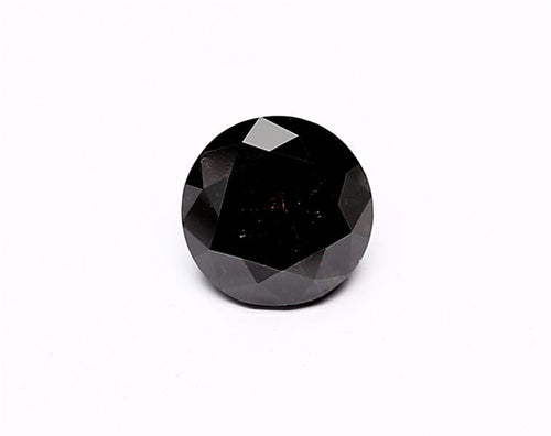 1.15 Carat Natural Black Round Diamond GIA