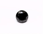 3.69 Carat Natural Black Round Diamond GIA