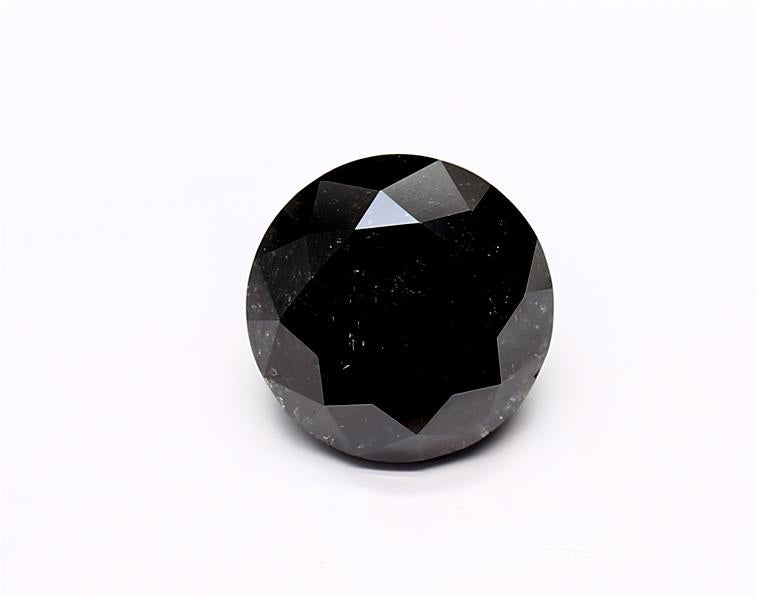 3.12 Carat Black Round Diamond