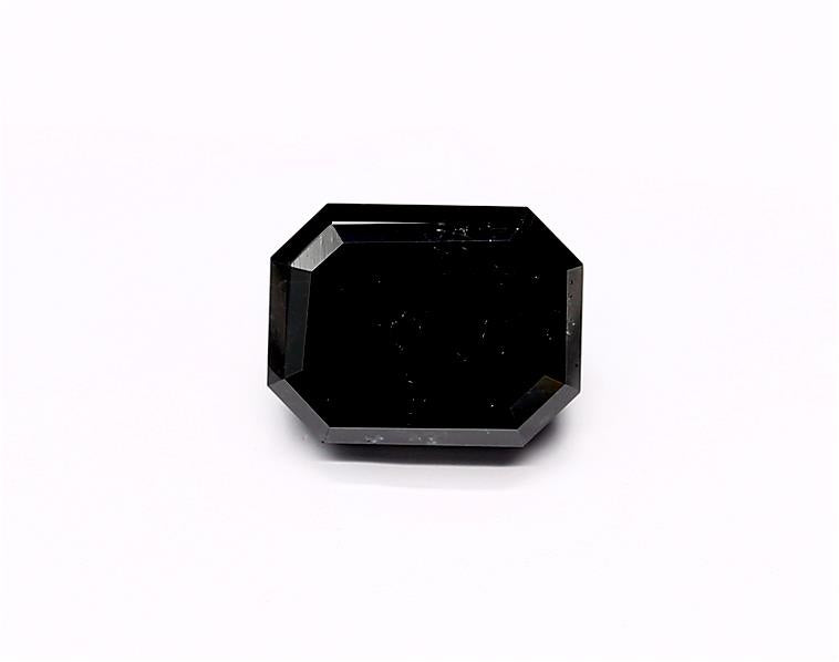 2.94 Carat Natural Black Emerald Diamond GIA