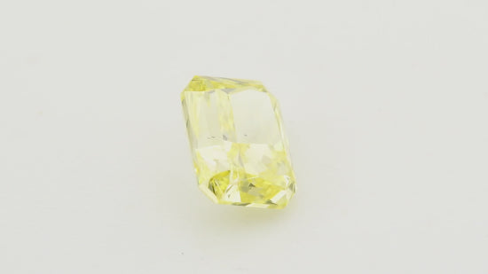 0.60 Carat Fancy Intense Yellow Radiant Diamond VS1 GIA
