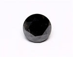 0.47 Carat Natural Black Round Diamond GIA
