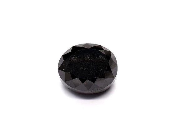 2.29 Carat Natural Black Oval Diamond GIA