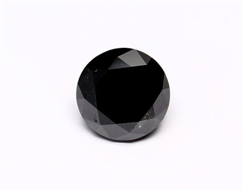 0.41 Carat Natural Black Round Diamond GIA