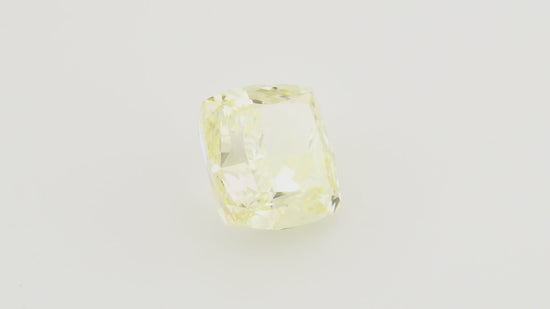 5.13 Carat Fancy Light Yellow Cushion Diamond VS1 GIA