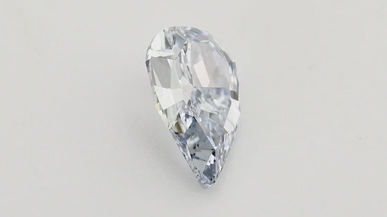 0.52 Carat Fancy Intense Blue Pear Diamond SI2 GIA